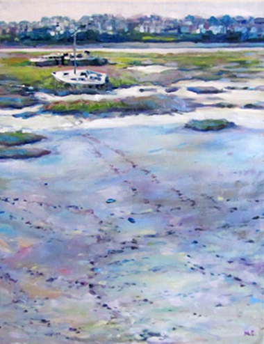 Oil Paintings, Wracks at Barry Island, Oil on Canvas, 40x50 cm, Author Marketa Cenkerova