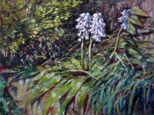 Oil Paintings, The Garden, Oil on Canvas, 30x40 cm, Author Marketa Cenkerova