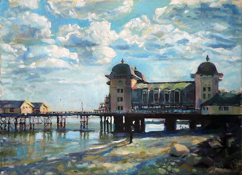 Oil Paintings, Penarth Pier, Oil on Canvas, 30x40 cm