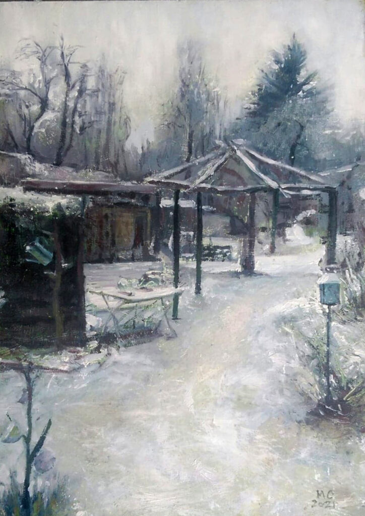 Oil Paintings, Winter in the Garden, Author Marketa Cenkerova