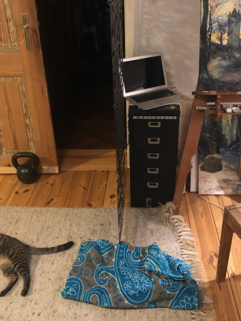 My Painting Crisis, the Cat and the Pope