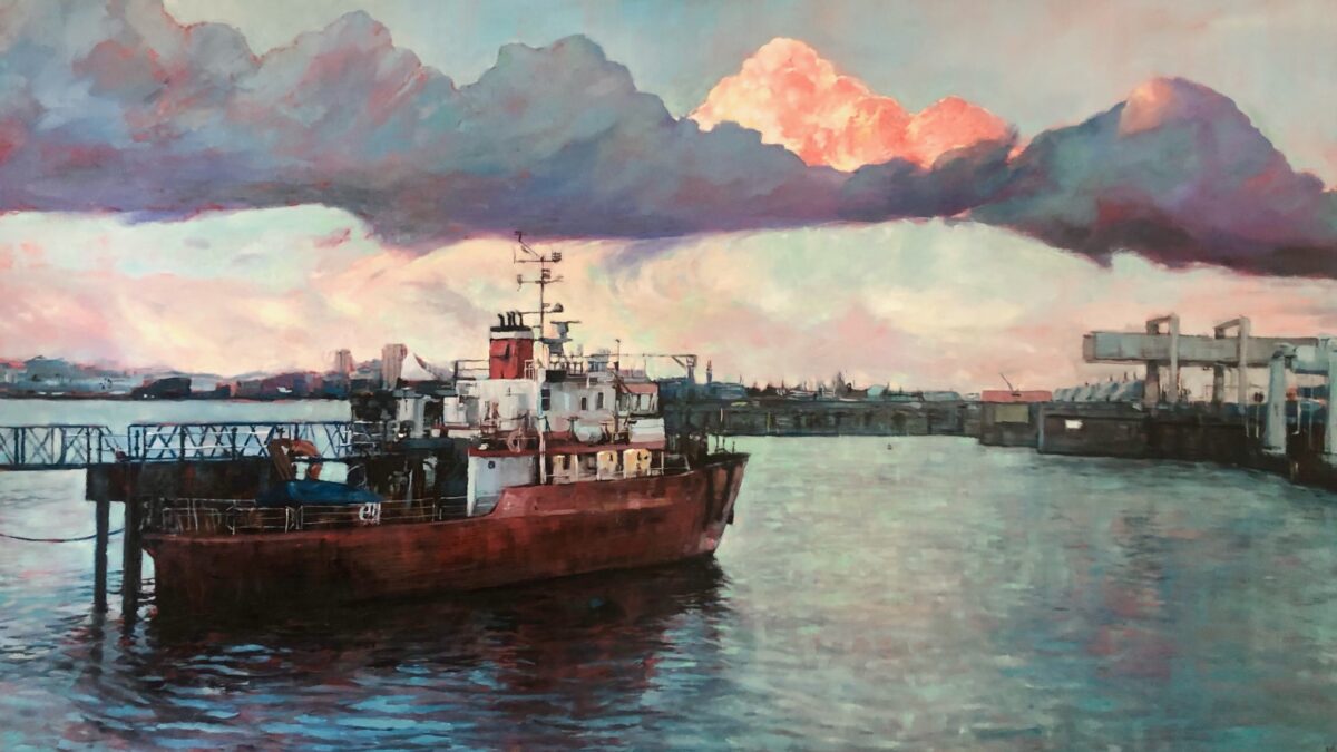 Drama above the Cardiff Bay